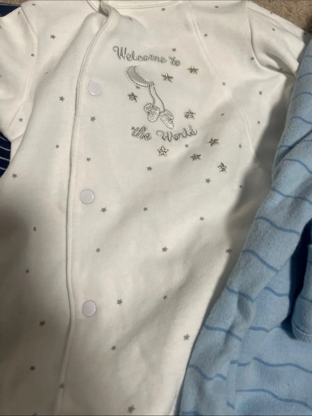 Baby Boy Sleeper Bundle 0-3M & 3M | Carter’s, Little Me, Kyle + Deena | 5 Pieces